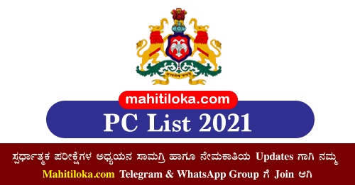 Chikkamagaluru CPC Selection List 2021