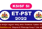 KSISF SI ET-PST 2022 Date