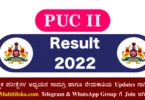 2nd PUC Result 2022 Karnataka