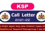 KSRP Followers Medical Call Letter 2022